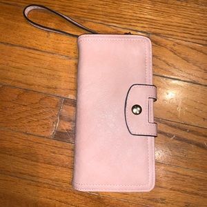 Baby pink wallet